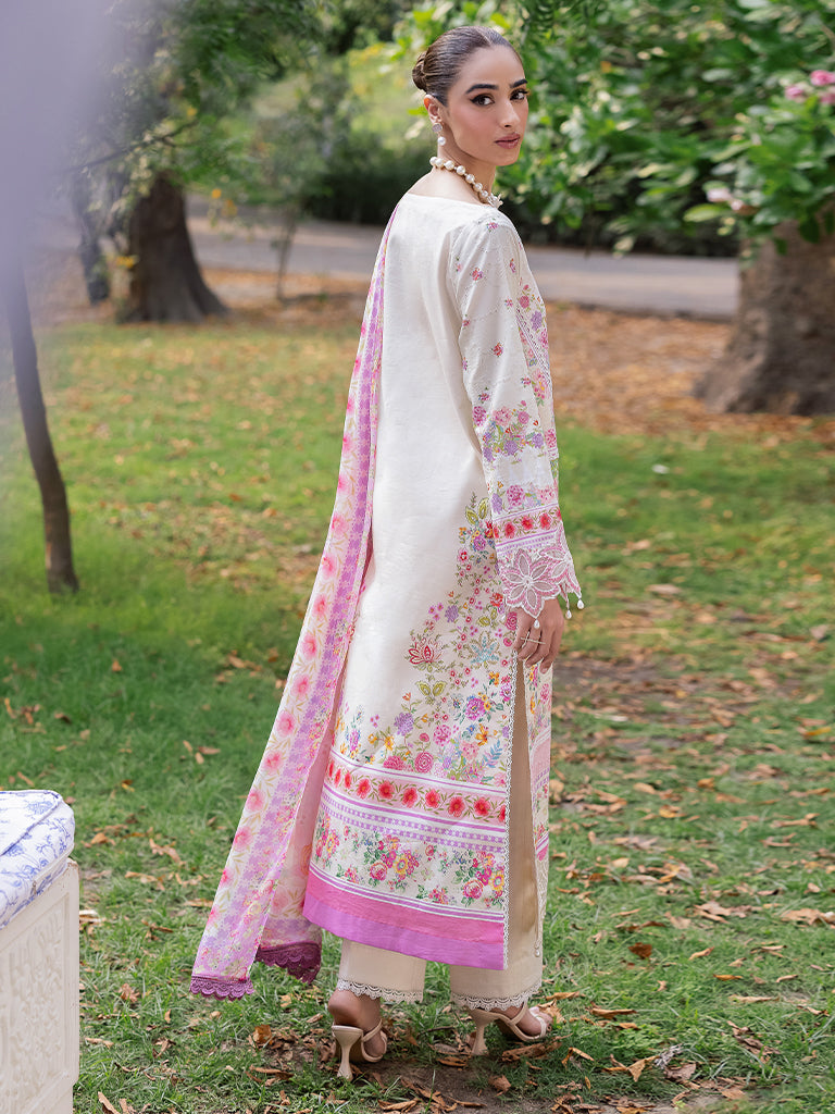 Schiffli Prinkari By Rajbari lawn Collection'25 07