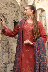 Carnation Luxury Shawl Edit'25 By Rang Rasiya ( Cardamom )