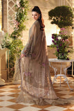 Tea Affair Embroidered Chiffon by Maria.B (MPC-26-102-Muted Mocha Brown)