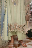Tea Affair Embroidered Chiffon by Maria.B (MPC-26-105-Pistachio Green)