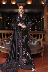 3 Piece Unstitched Embroidered Velvet Suit ( WL-1306 )