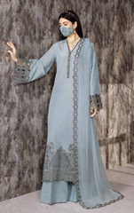 SAFEERA Raw Silk by Flossie Embroidered Collection 2025 (SA-03)