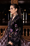 3 Piece Unstitched Embroidered Velvet Suit ( WL-1306 )