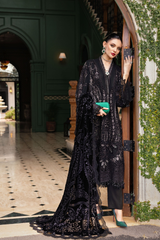 3 Piece Unstitched Embroidered Linen Suit ( WL-1307 )