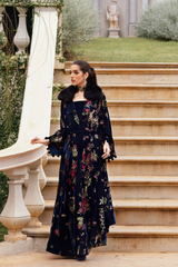 3 Piece Unstitched Embroidered Twill Linen Suit ( WL-1312 )