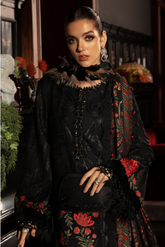 3 Piece Unstitched Embroidered Linen Suit ( WL-1309 )