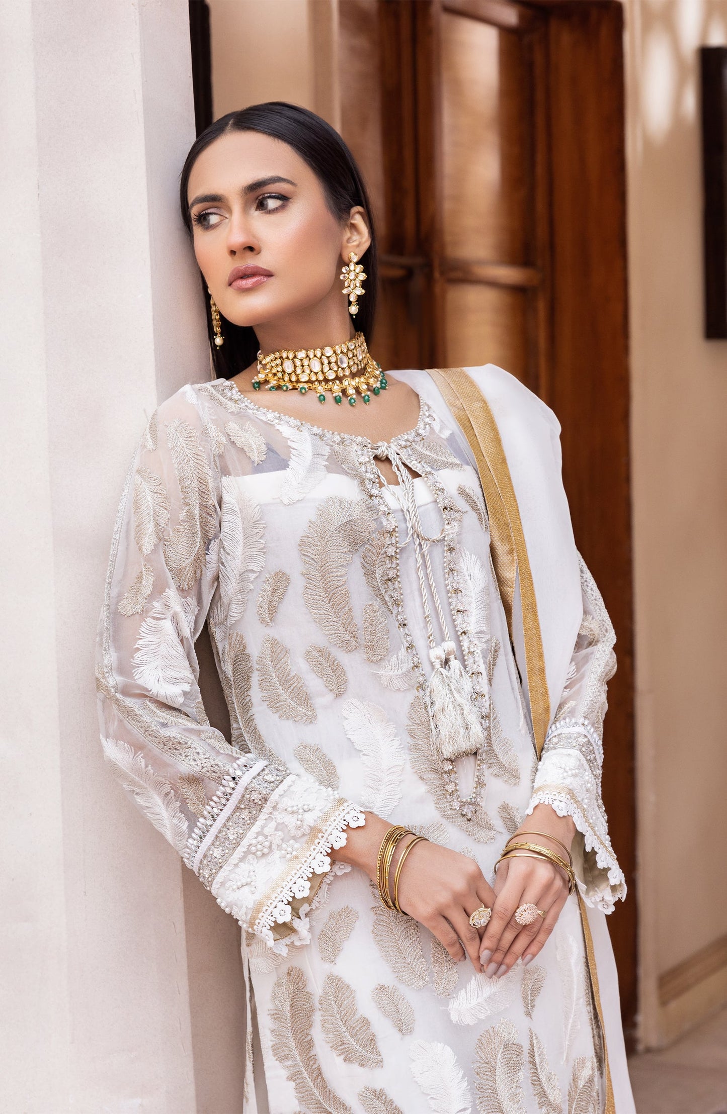 Utsav by Maryum N Maria (White Frost MFD-0101)