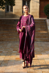 Carnation Luxury Shawl Edit'25 By Rang Rasiya ( Espresso )