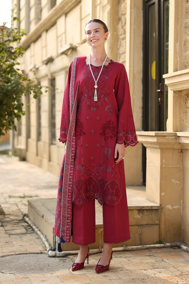 Carnation Luxury Shawl Edit'25 By Rang Rasiya ( Mocha )