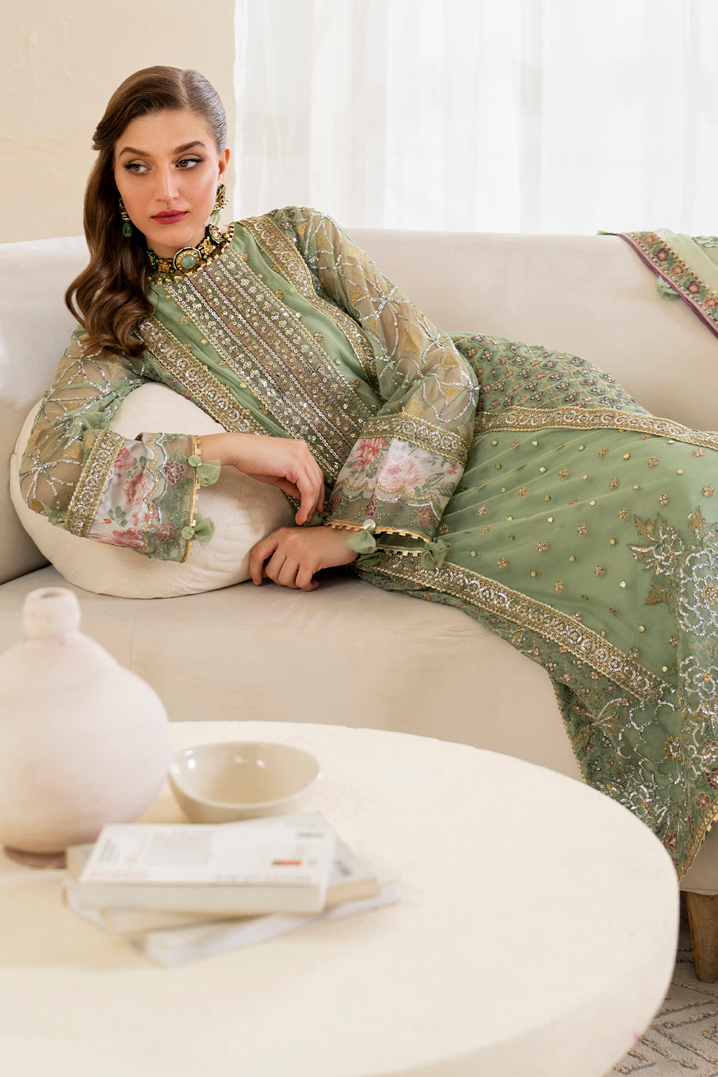 Chinon By Iznik CC-41 Embroidered Net