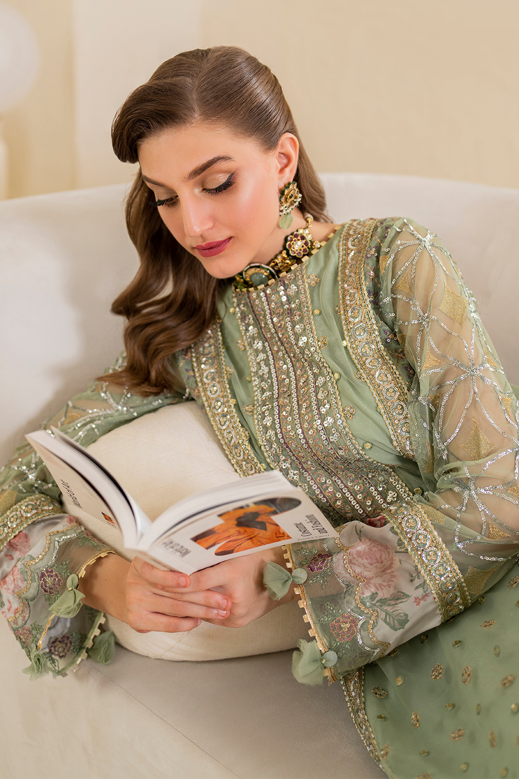 Chinon By Iznik CC-41 Embroidered Net