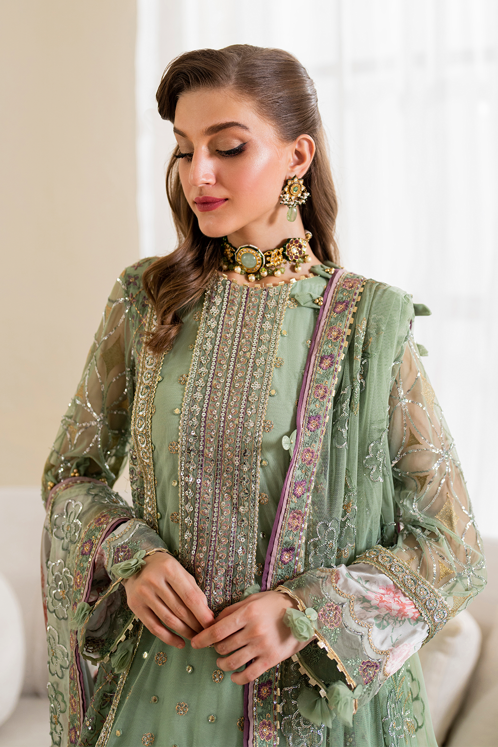 Chinon By Iznik CC-41 Embroidered Net