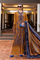 3 Piece Unstitched Embroidered Twill Linen Suit By Maria.B ( MPT-2803-A )