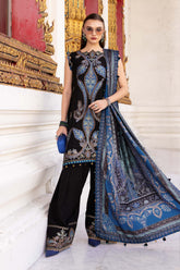 3 Piece Unstitched Embroidered Twill Linen Suit By Maria.B ( MPT-2806-B )