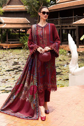 3 Piece Unstitched Embroidered Twill Linen Suit By Maria.B ( MPT-2807-A )