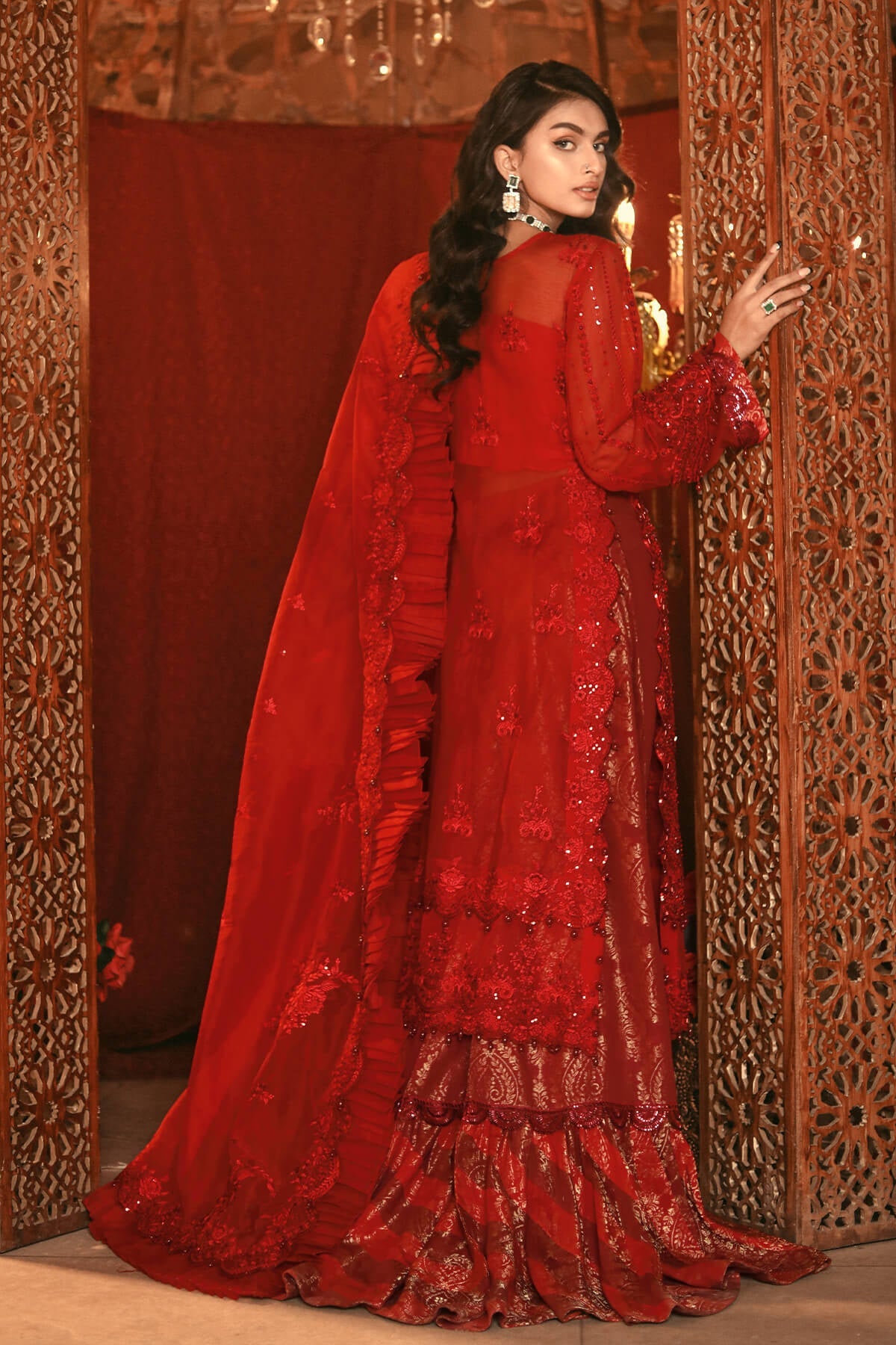 Noor-E-Fajar by Raseesa - Nooraniyat (D-04 Crimson Red)