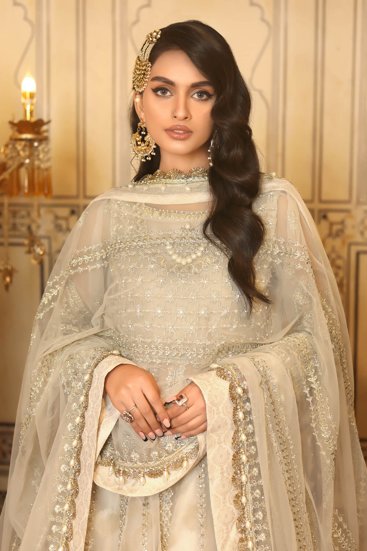 Noor-E-Fajar by Raseesa - Nooraniyat (D-06 Rose White)