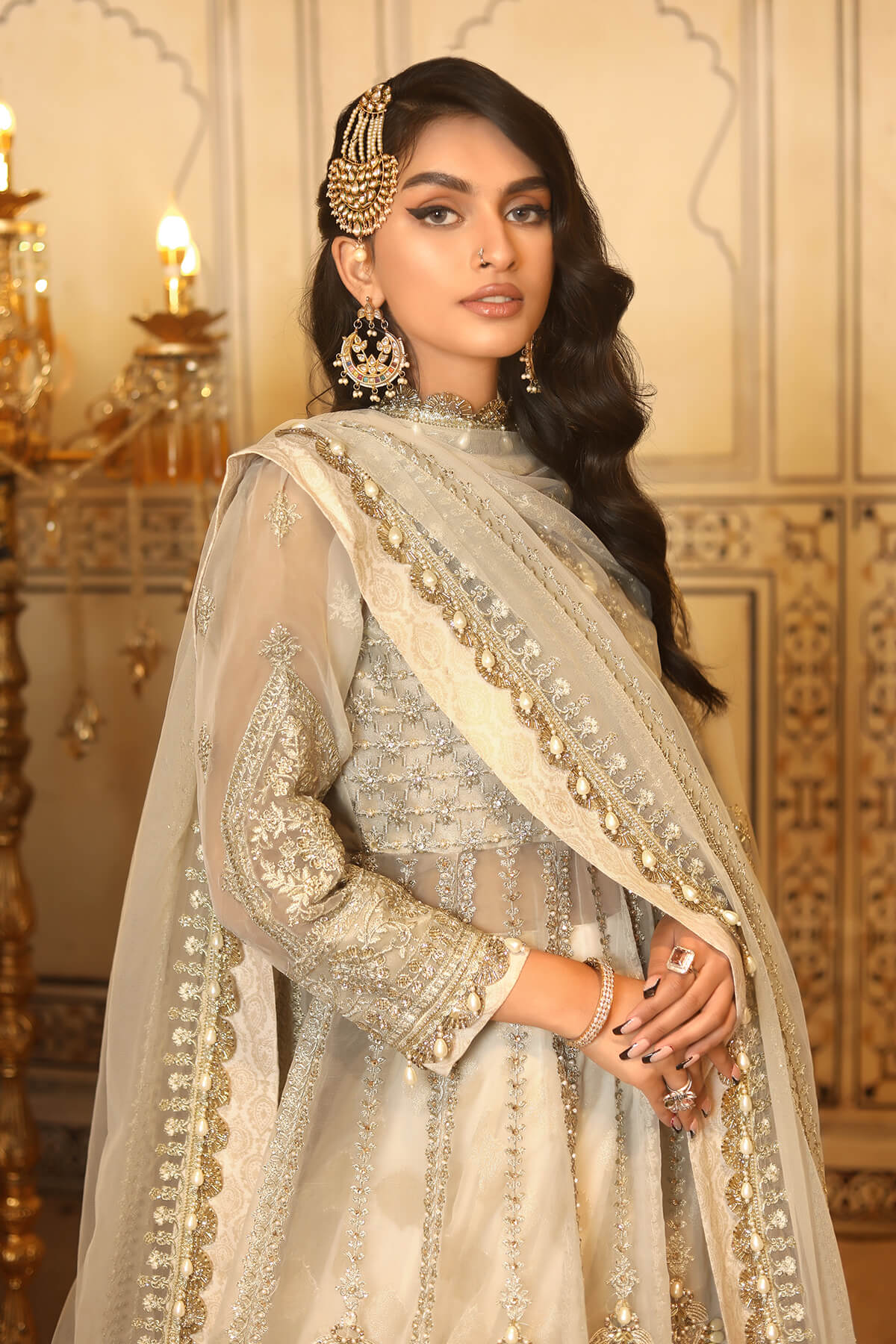 Noor-E-Fajar by Raseesa - Nooraniyat (D-06 Rose White)