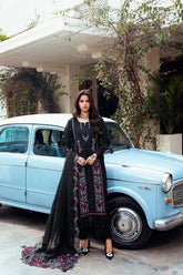 Chickankari By Naqsh (Black Rose - 00192)