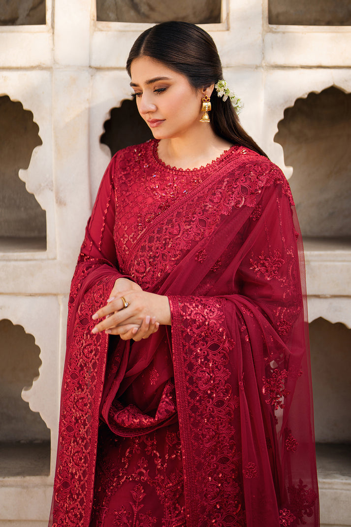 Meeras Luxury Eid Collection By Imrozia (I 219 RUBY)