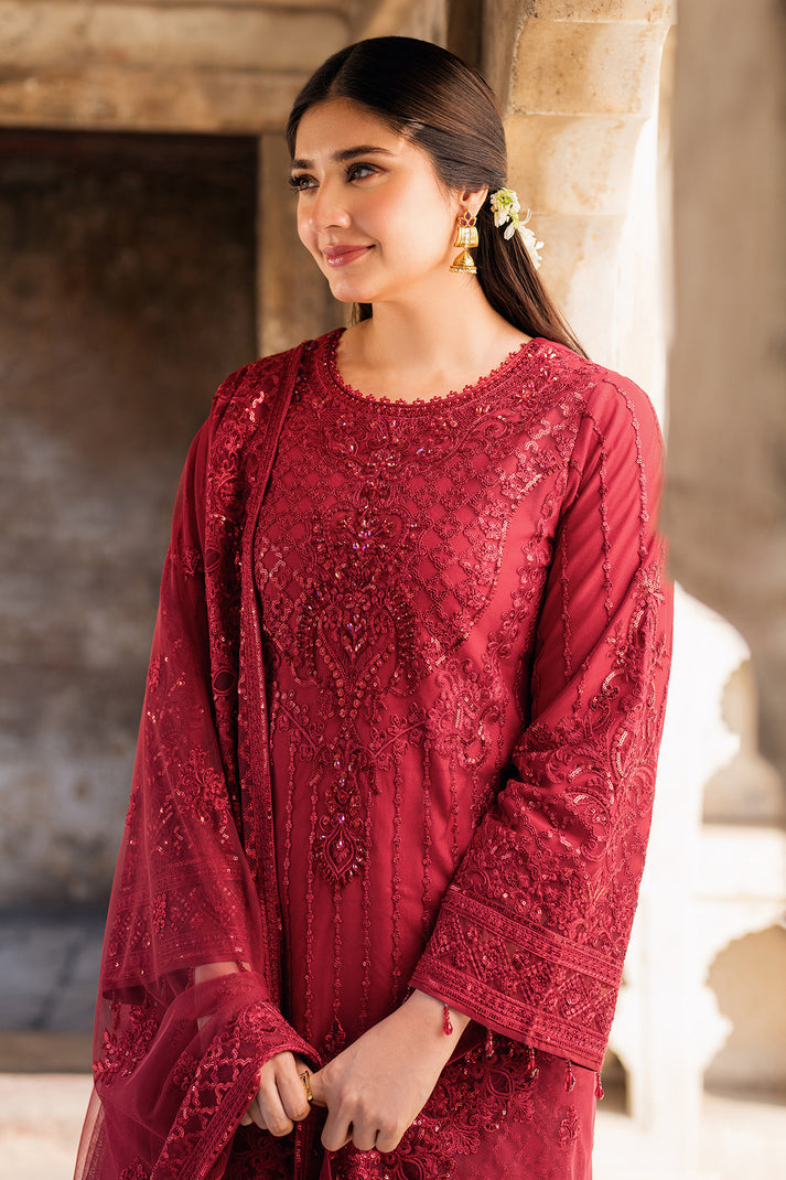 Meeras Luxury Eid Collection By Imrozia (I 219 RUBY)