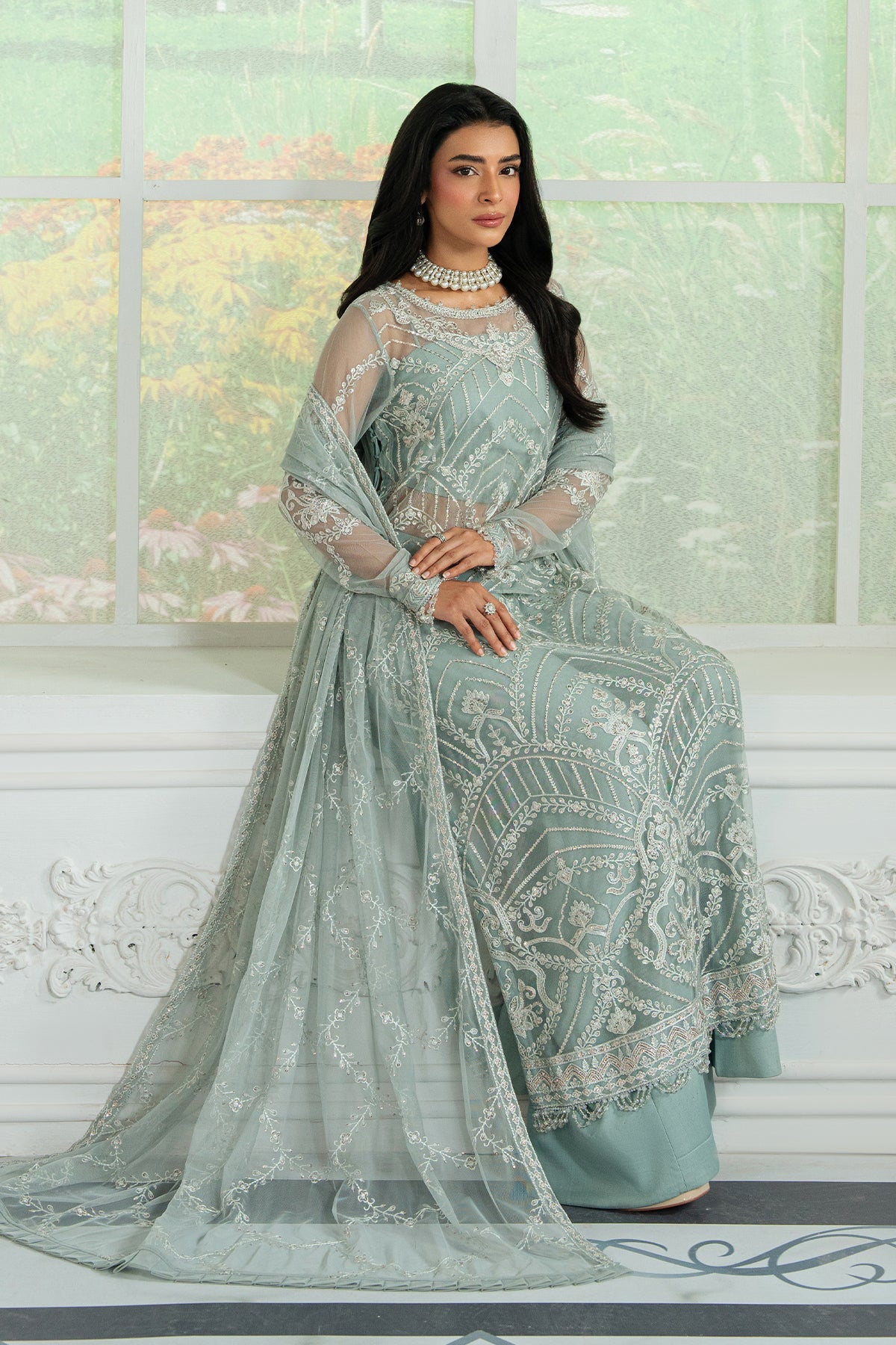 Inara By Zarif Embroidered Collection 25 ZRI-01 RUHYA