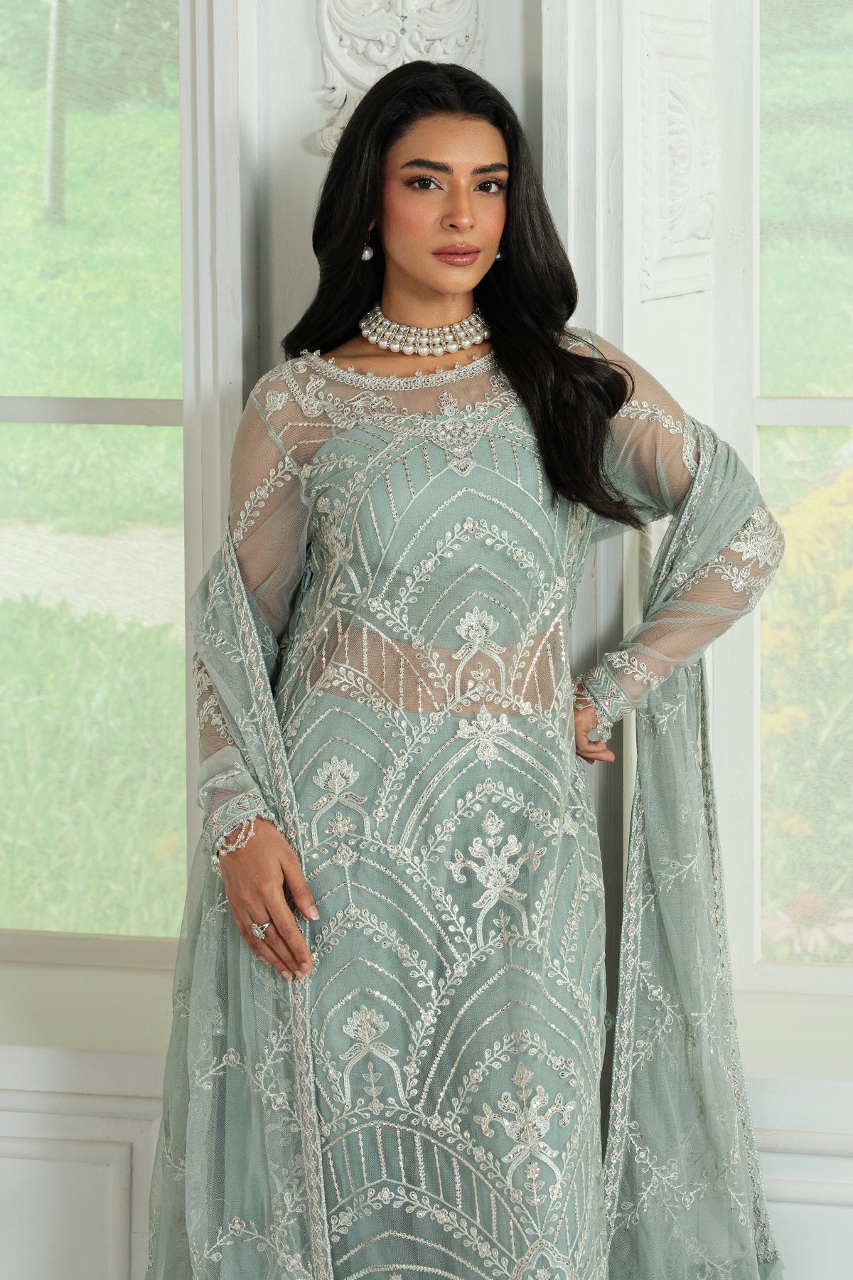 Inara By Zarif Embroidered Collection 25 ZRI-01 RUHYA