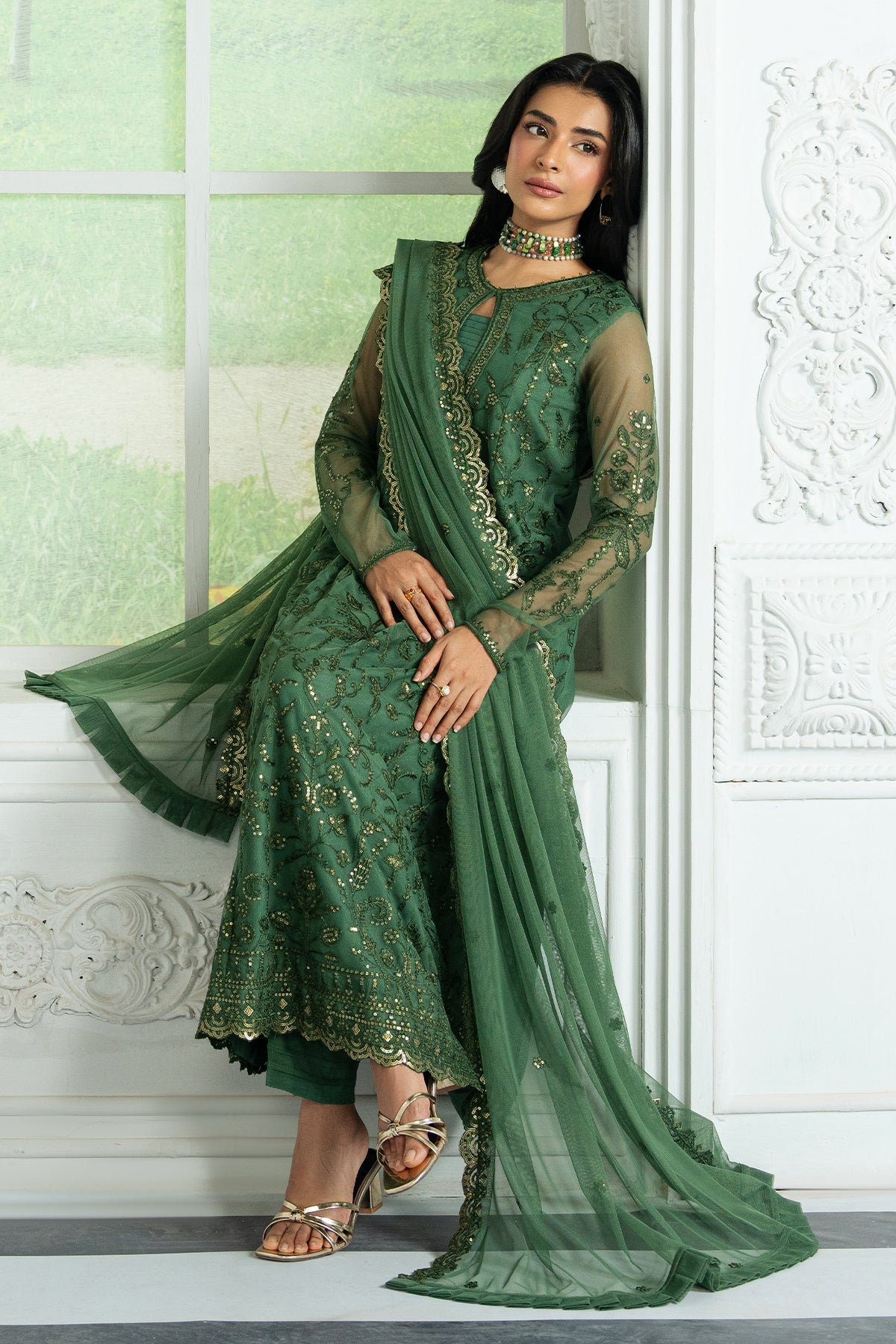 Inara By Zarif Embroidered Collection 25 ZRI-07 ASLAAN