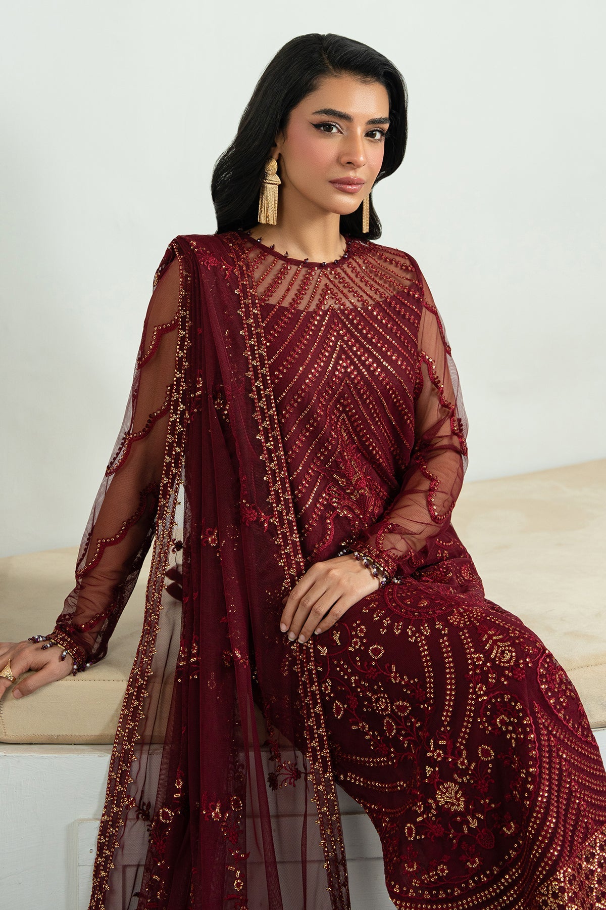 Inara By Zarif Embroidered Collection 25 ZRI-08 EYMEN