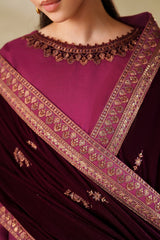 Velvet Shwal By Zarif ( VS-02 )