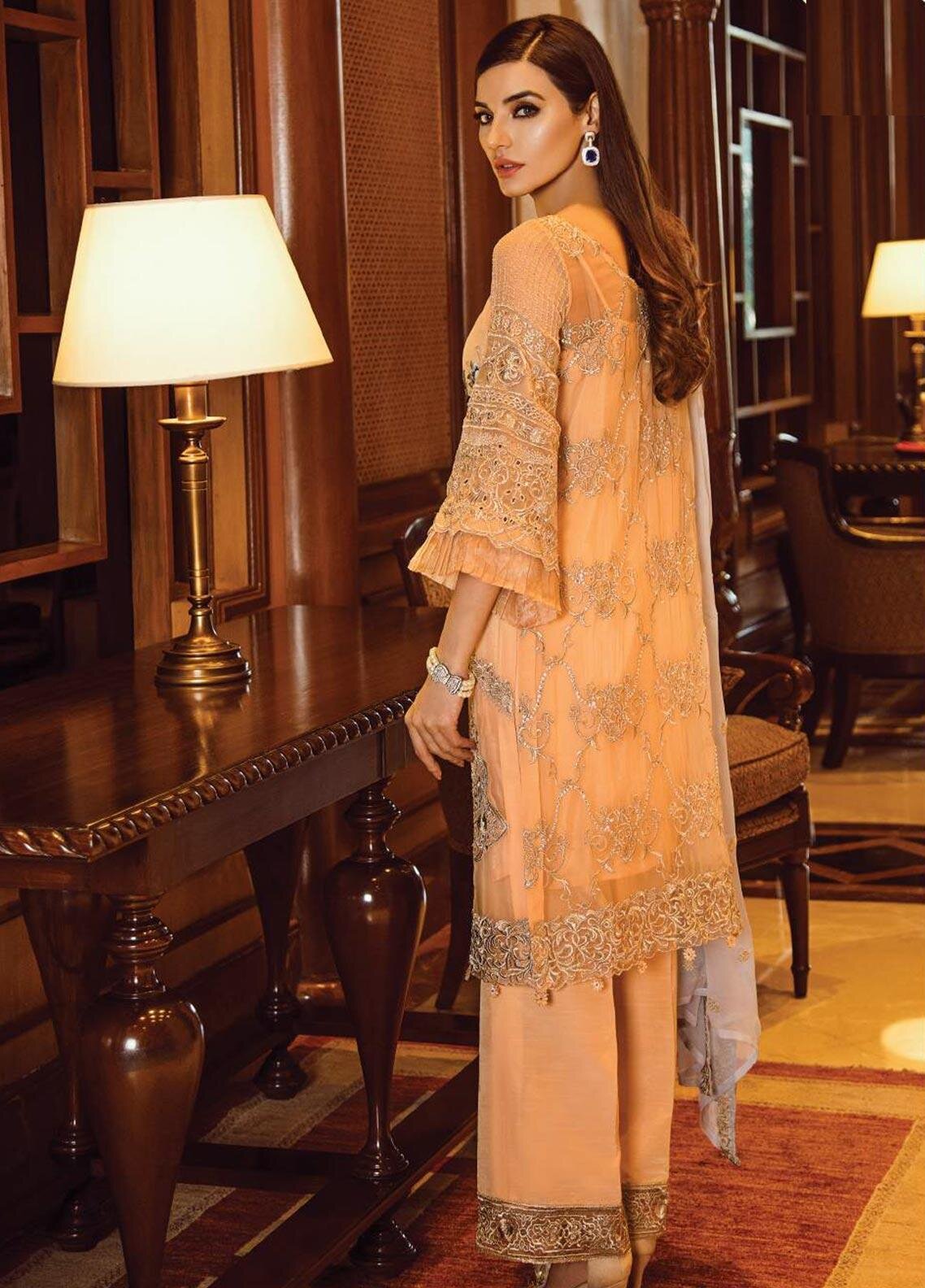 Embroidered Chiffon by Serene Premium (D 06 - Tropical Paradise)
