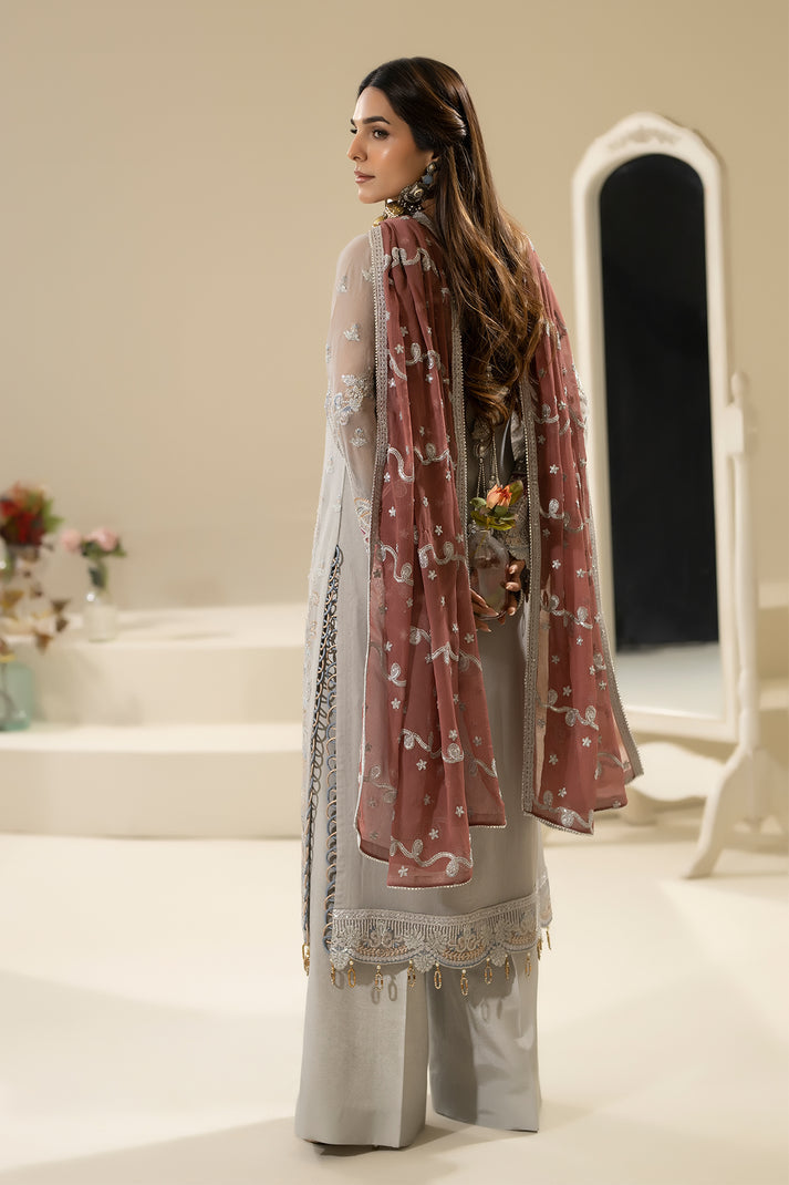 Nisha By Imrozia Serene Eid Chiffon Luxury Edit (M-85 MEHZA)