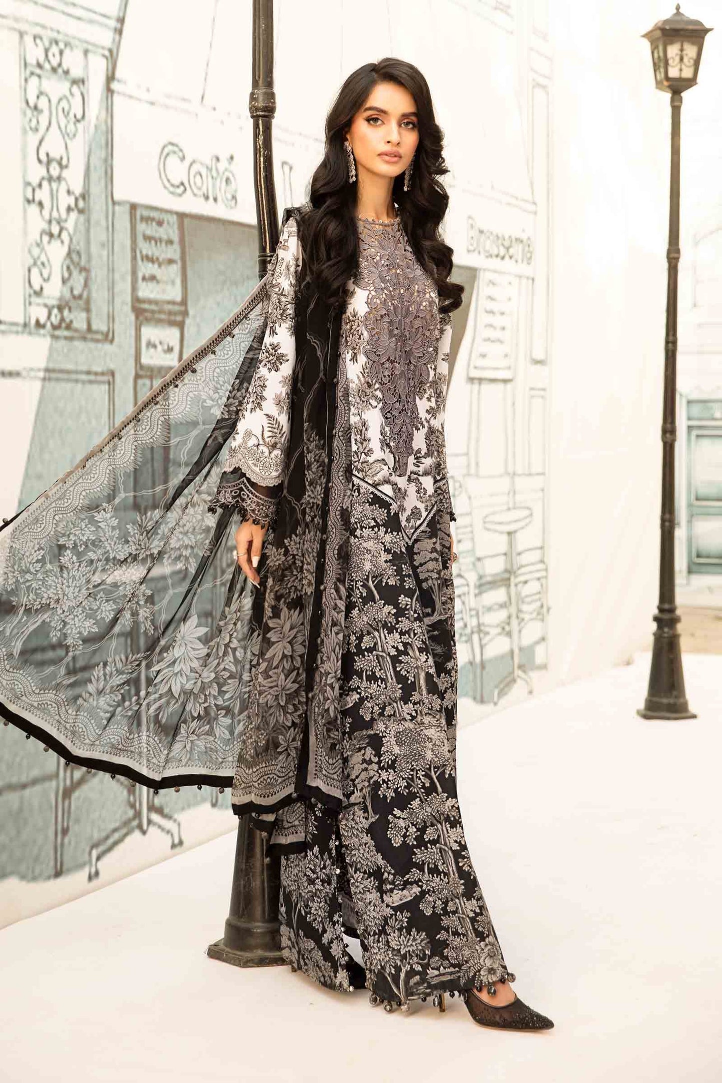 Maria B MPrints Embroidered Lawn Edit II MPT-2608-B