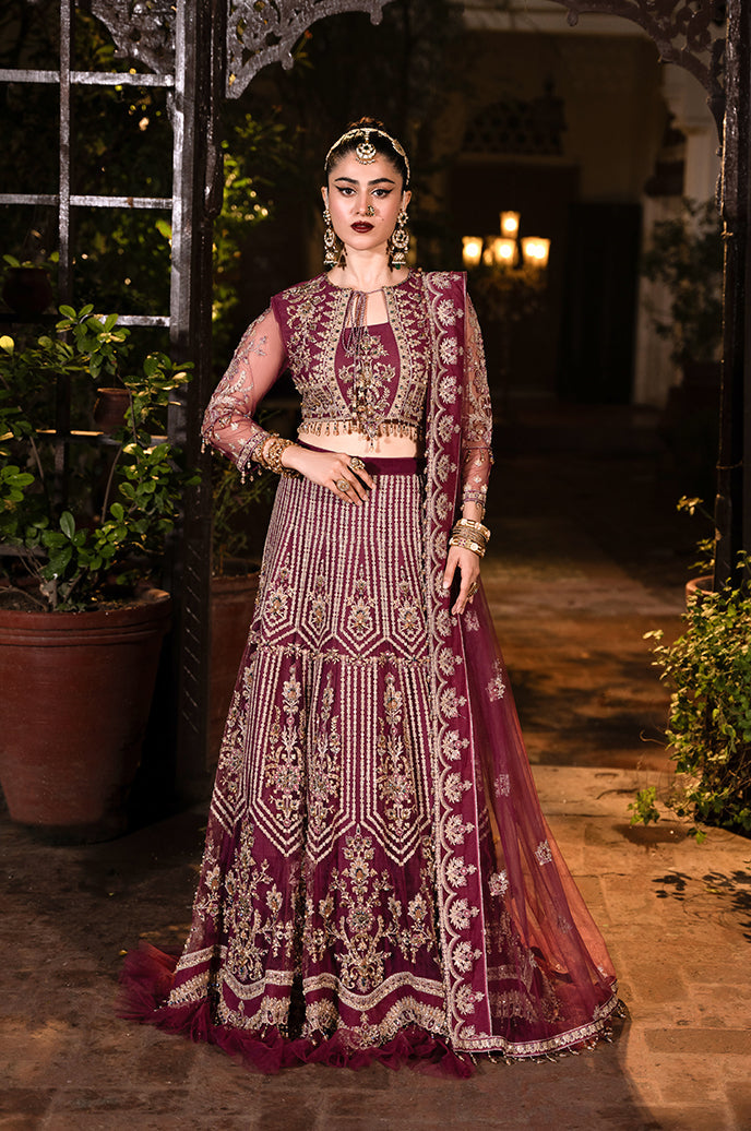 Saanjh Organza Embroidered collection By Razab - Tishnagi (SJH-05)