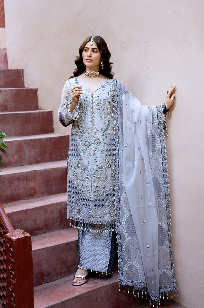 Saanjh Organza Embroidered collection By Razab-Vasl_SJH-07