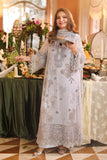 ROYALE TEA AFFAIR CHIFFON UNSTITCHED COLLECTION'26 ( MPC-26-206-Muted Blue )