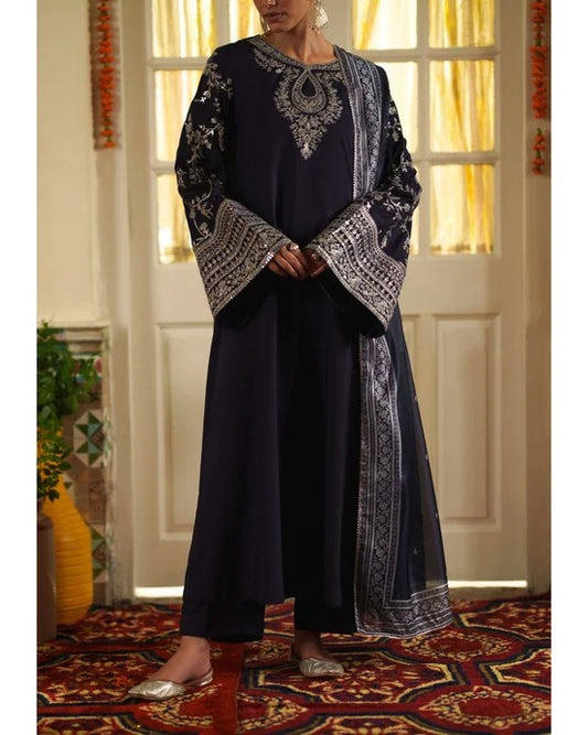 Mubarak - Festive Collection by Casuallite RTW Embroidered Viscose Silk (Sitara)