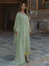AL Kousar Festive Chiffon Collection 2026 by AHMAD EMBROIDERY (DD-01)