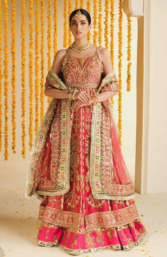Shamrock Premium Bridal Lehenga By Maryum N Maria - Surai