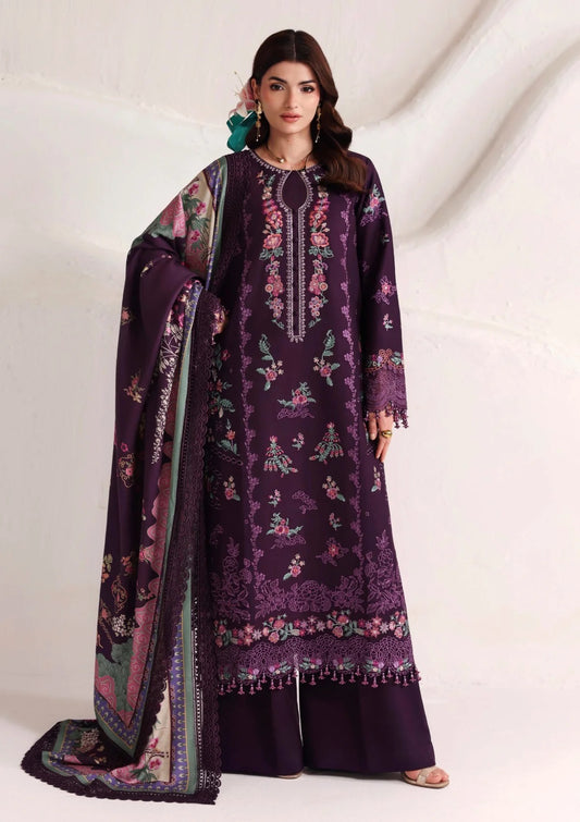 Seraphine Edit 26 Winter By Naqsh ( Wine Berry-00274 )