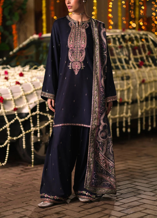 Chand Bali by Casuallite RTW Embroidered Viscose Silk (Husn e Mah)