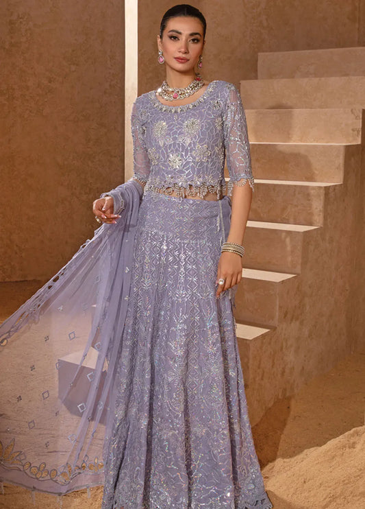 Rang Rasiya Chatoyer Embroidered Chiffon Unstitched 3Pc Suit D-08 Jehan