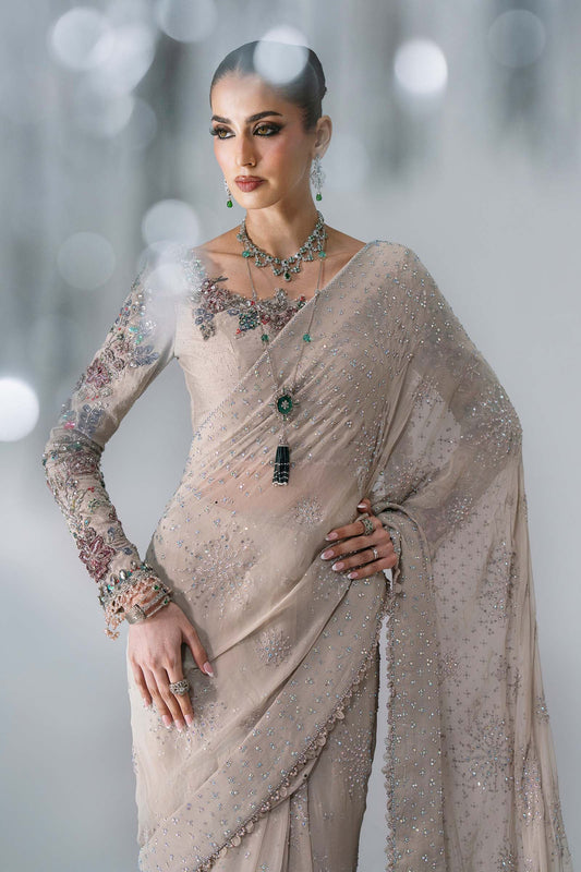 Mbroidered By Maria.b Wedding Formals -BD-3103-Moon Grey-Default