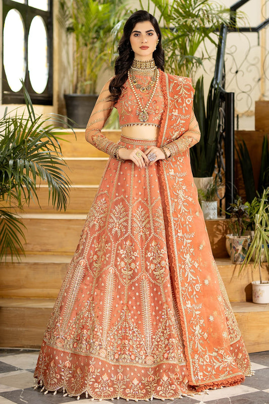 Jhalak by Imrozia Premium Embroidered Organza 3Pc Suit I-185 SAYOONE