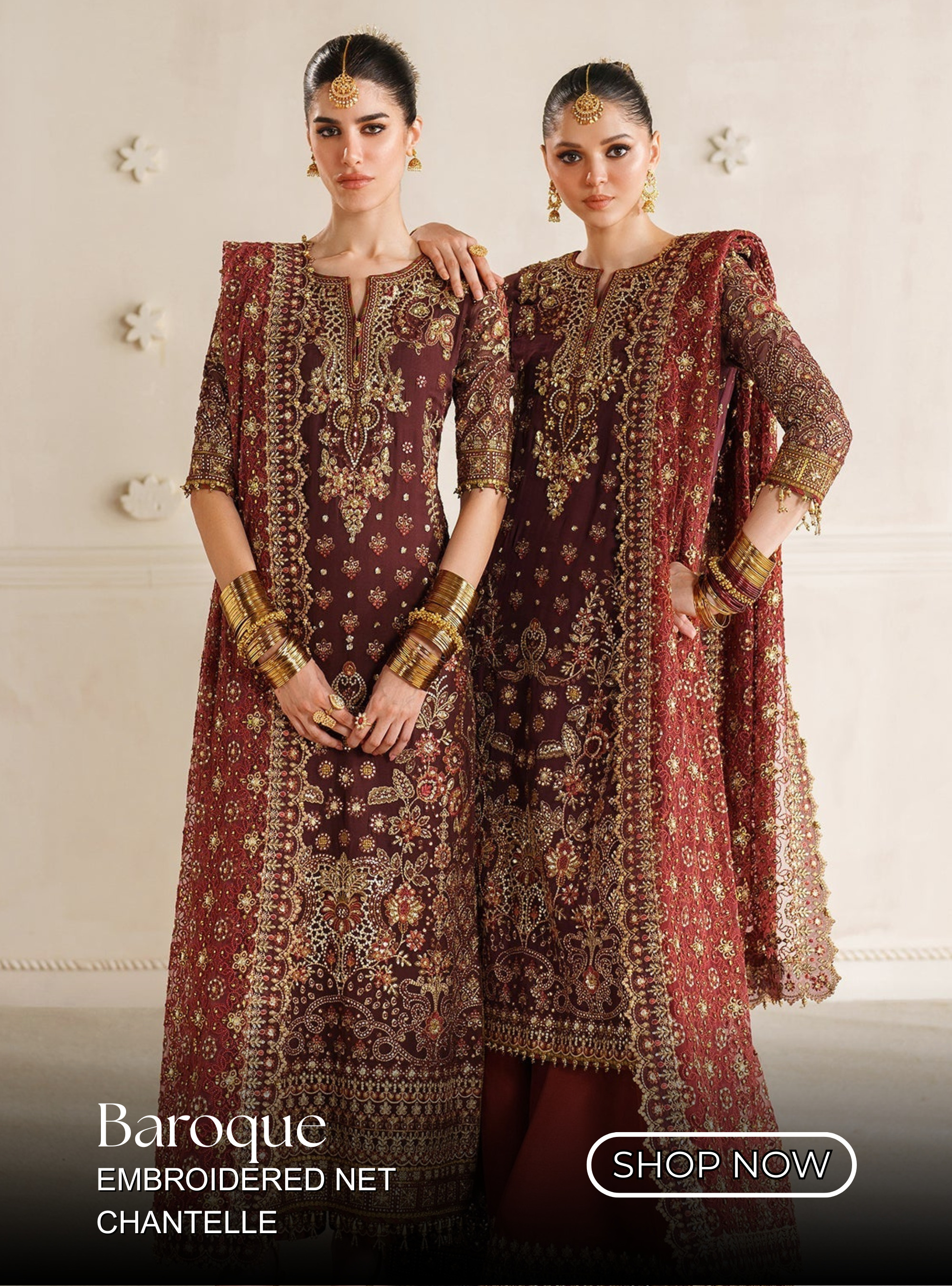 EMBROIDERED CHIFFON CH13-03 UNSTITCHED by baroque