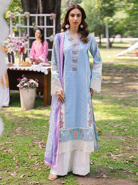 Schiffli Prinkari By Rajbari lawn Collection'25 04