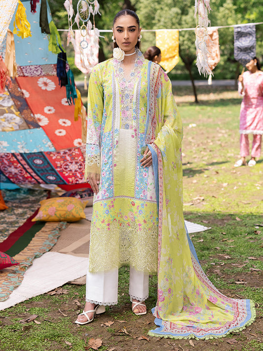 Schiffli Prinkari By Rajbari lawn Collection'25 09