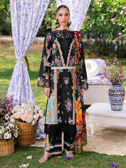 Schiffli Prinkari By Rajbari lawn Collection'25 03