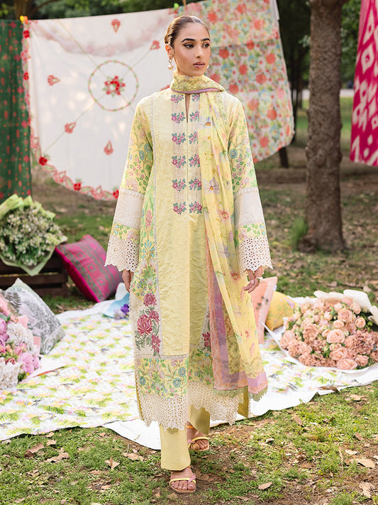 Schiffli Prinkari By Rajbari lawn Collection'25 11
