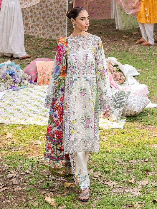 Schiffli Prinkari By Rajbari lawn Collection'25 08